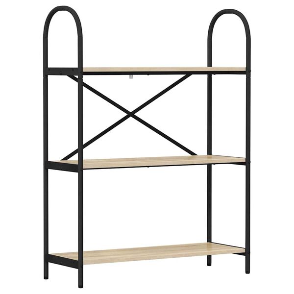 vidaXL Boekenkast Sonoma Eiken 80 x 30 x 109 cm Bewerkt hout