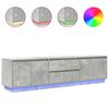 vidaXL Tv-meubel met LED-verlichting 193,5x41x50 cm betongrijs