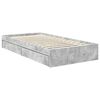 vidaXL Opslag bed met hoofdeinde Beton Grijs 90 x 200 cm Bewerkt hout