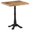 vidaXL Bistrotafel 60x60x77 cm ruw mangohout