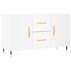 vidaXL Dressoir 100x36x60 cm bewerkt hout wit