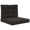 vidaXL Buiten bankkussen Polyester Zwart 60 x 60 cm