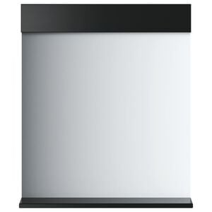 vidaXL Badkamerspiegel met schap BERG 60x12x70 cm massief hout zwart