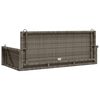 vidaXL Schommelbank 119x56x48 cm poly rattan grijs