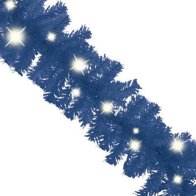vidaXL Kerstslinger met LED-lampjes 10 m blauw