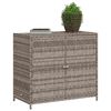 vidaXL Tuinkast 83x45x76 cm poly rattan grijs