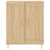 vidaXL Dressoir 69,5x34x90 cm bewerkt hout sonoma eikenkleurig