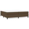 vidaXL Boxspring bed stof donkerbruin 200x200 cm