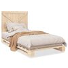 vidaXL Bedframe met hoofdbord massief grenenhout 100x200 cm