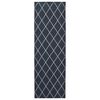 vidaXL Vloerkleedloper ORIZ 1150 gsm Zwart gaaspatroon