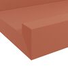 vidaXL Wandplank met plank 2 pcs Rood 80 x 9 x 3 cm Bewerkt hout