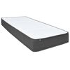 vidaXL Boxspring stof donkergrijs 180x200 cm