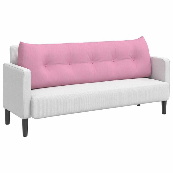 vidaXL Rugkussen Roze 160 x 24 x 50 cm Stof