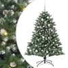 vidaXL Kunstkerstboom Groen 150 cm PVC en Plastic en Staal