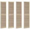 vidaXL Kastdeur 4 st Naturel 201 x 2,1 x 49,5 cm Massief grenenhout