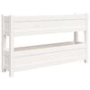 vidaXL Plantenbak 112x25x66 cm massief grenenhout wit