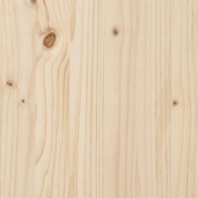 vidaXL Bedframe met hoofdbord massief grenenhout 140x190 cm