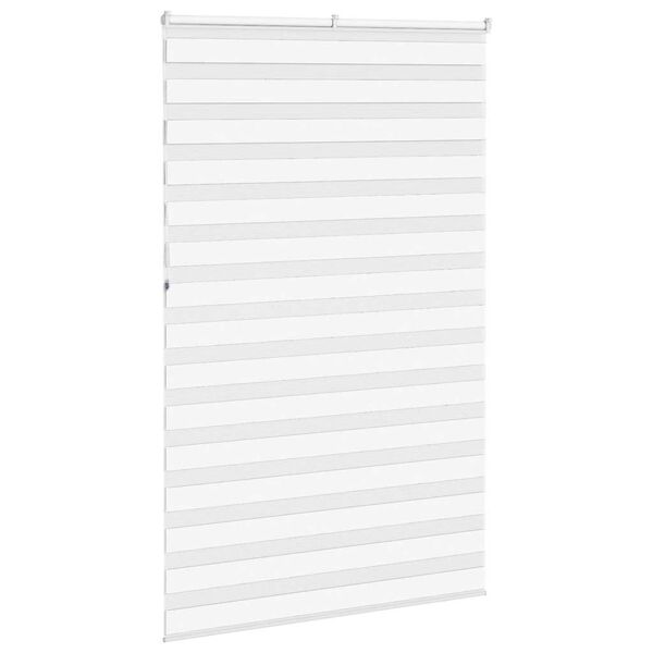 vidaXL Zebra rolgordijn 150x230 cm stofbreedte 145,9cm polyester wit