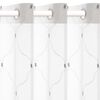 vidaXL Gordijnen 2 pcs Wit 140 x 245 cm Polyester