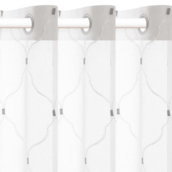 vidaXL Gordijnen 2 pcs Wit 140 x 245 cm Polyester