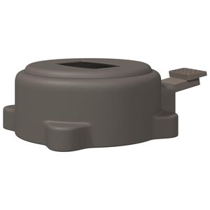 vidaXL Parasolvoet Zilver 23 x 14 x 6 cm