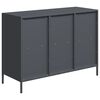 vidaXL Dressoir 101,5x39x73,5 cm koudgewalst staal antracietkleurig