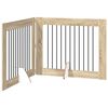 vidaXL Opvouwbaar hondenhek met standaards 2 st Sonoma Eiken 200,5 cm