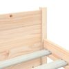 vidaXL Bedframe massief hout 135x190 cm
