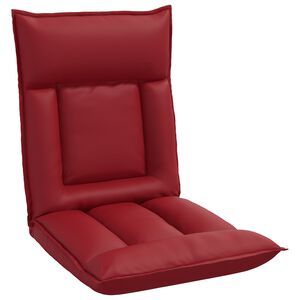 vidaXL Verstelbare vlo stoelen Wijnrood Kunstleer