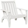 vidaXL Tuinstoel Adirondack 75x77x77 cm massief grenenhout wit