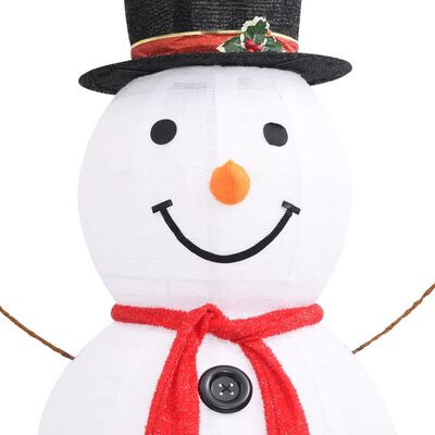vidaXL Decoratieve sneeuwpop LED 180 cm luxe stof