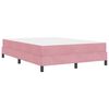 vidaXL Boxspringbed met matras Roze 160 x 200 cm Stof