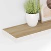 vidaXL Wandschappen zwevend 4 st 80x23,5x3,8 cm MDF eikenkleurig wit