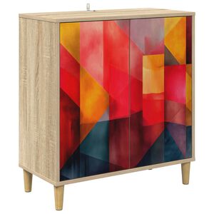 vidaXL Dressoir HEESCH Sonoma 69 x 33 x 75 cm Bewerkt hout