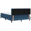 vidaXL Boxspring bed met matras met hoofdeinde Blauw 160 x 200 cm Stof
