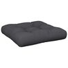 vidaXL Palletkussen 50x50x12 cm stof zwart