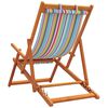 vidaXL Strandstoelen 2 st inklapbaar stof meerkleurig