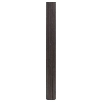 vidaXL Vloerkleed rechthoekig 60x100 cm bamboe donkerbruin