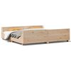 vidaXL Bedframe zonder matras massief grenenhout 200x200 cm