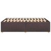 vidaXL Bedframe zonder matras 120x190 cm stof donkerbruin