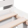 vidaXL Bed met boekenkast zonder matras grenenhout wit 90x200 cm