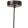 vidaXL Hanglamp industrieel rond 25 W E27 19 cm zwart