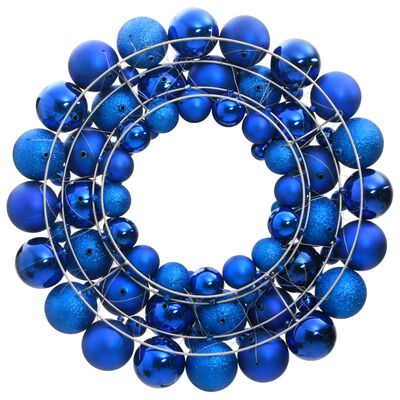 vidaXL Kerstkrans 45 cm polystyreen blauw