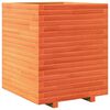 vidaXL Plantenbak 60x60x72 cm massief grenenhout wasbruin