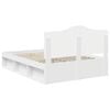 vidaXL Bedframe met hoofdeinde Wit 140 x 200 cm Massief grenenhout