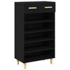 vidaXL Schoenenkast 60 x 35 x 105 cm Bewerkt hout Zwart Eiken