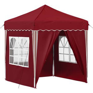 vidaXL Pop-up Feesttent Bordeauxrood 195 x 195 x 245 cm Oxford Stof