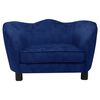 vidaXL Hondenbank 66x43x40 cm pluche blauw