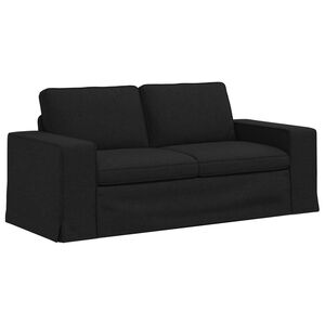 vidaXL Bank Zwart 182 x 80 x 82 cm Stof