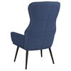 vidaXL Relaxstoel stof blauw